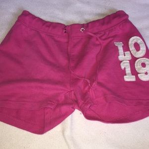 bright pink comfy shorts